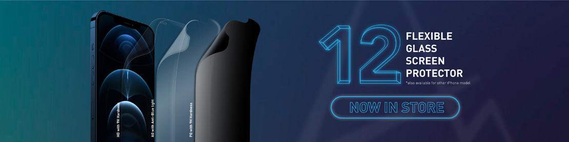 Flexible glass screen protector